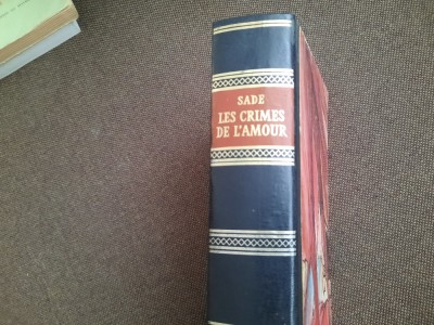 Sade - Les crimes de l&amp;#039;amour EDITIE DE LUX foto