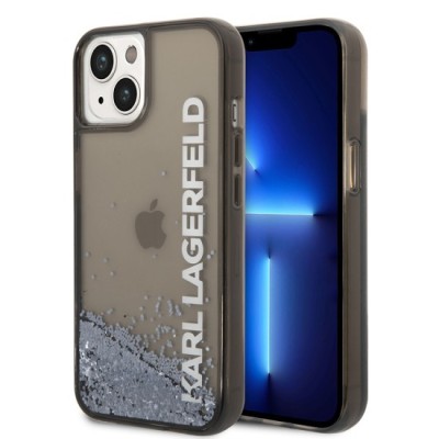 Husa pentru iPhone 15 / iPhone 14 / iPhone 13 - Karl Lagerfeld Hardcase Liquid Glitter (KLHCP14SLCKVK) - Elong foto