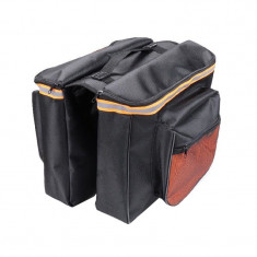 Geanta dubla pentru bicicleta Bicycle Bag, 4 buzunare, banda reflectorizanta foto