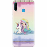 Husa silicon pentru Huawei P30 Lite, Mermaid Unicorn Play