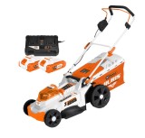 Masina de tuns gazon/iarba pe acumulator Ruris RXI4344e + &icirc;cărcător și acumulatori