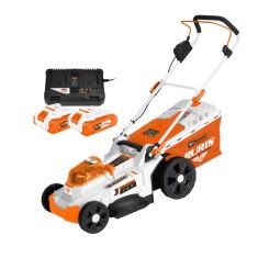 Masina de tuns gazon/iarba pe acumulator Ruris RXI4344e + &icirc;cărcător și acumulatori