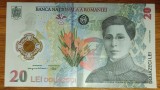 Romania - bancnota de colectie - 20 lei 2021 - Ecaterina Teodoroiu - circulata, stare f buna