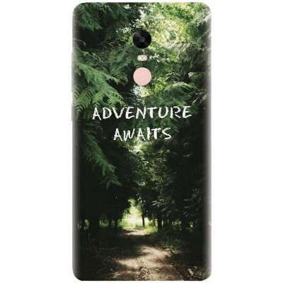 Husa silicon pentru Xiaomi Remdi Note 4X, Adventure Awaits Forest foto