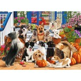 Puzzle din lemn - Doggy Friendship | Trefl