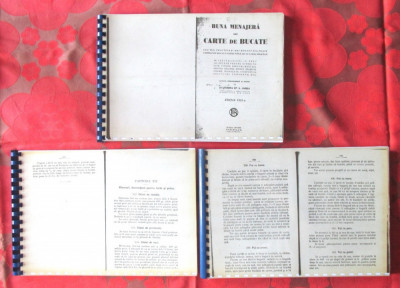 BUNA MENAJERA sau CARTE DE BUCATE, Ed. VIII-a, Ecaterina Comsa. Copie Xerox foto