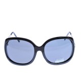 Ochelari de soare polarizati negri si brate argintii