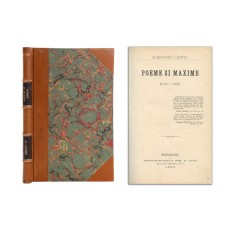Alexandru I. Șonțu, Poeme și maxime, 1885