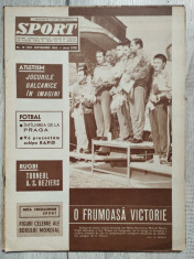 Revista SPORT nr. 18 (161) - Septembrie 1965 - Rapid Bucurestil foto