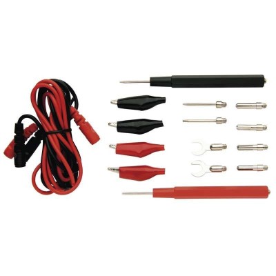 Set tester multimetru 0.95m negru rosu 1A max 30V 60V interschimbabile Emos S4001N foto