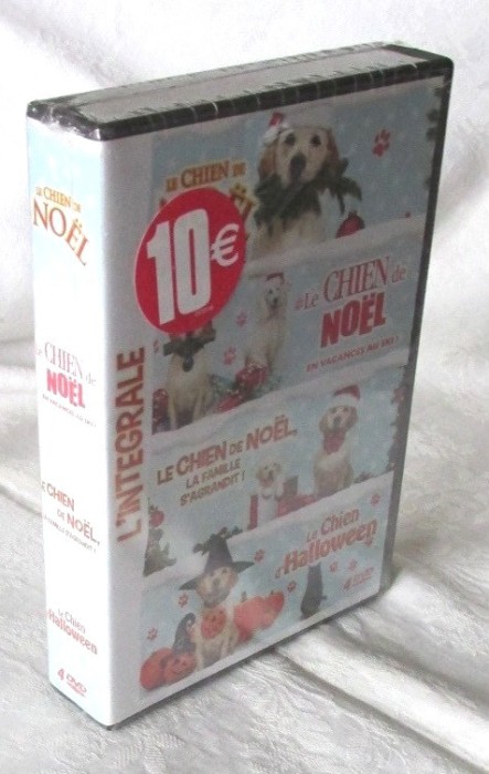 Pachet 4 DVD-uri &quot;LE CHIEN DE NOEL&quot;, In limba franceza. Nou, in tipla