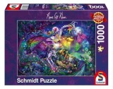 Puzzle 1000 piese Schmidt: Rose Cat Khan - Circul de noapte de vară