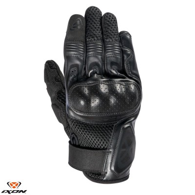 Manusi barbati pentru scuter - motocicleta Roadster vara textil/piele Ixon model RS2 MS culoare: negru &amp;ndash; degete tactile 3XL (13/14) foto