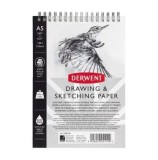 Caiet pentru schite si desen Derwent Professional, A5, cu spira, 30 coli, 165 gsm, hartie alba