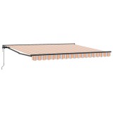 vidaXL Cortina Retractabilă Albastru și portocaliu 400 &times; 300 cm 3330574