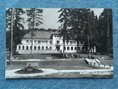 291 - Borsec -Casa de odihna / Borszek / carte postala circulata RPR foto