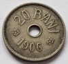 Romania, 20 Bani 1906 J