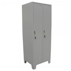 Vestiar metalic Premium cu picioare si 2 usi 600x500x1920 mm (LxlxH), PLUS