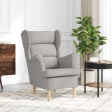 vidaXL Fotoliu, gri nor, 74x84x100 cm, textil 4016905