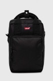 Levi&#039;s rucsac femei, culoarea negru, mic, neted