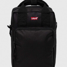 Levi's rucsac femei, culoarea negru, mic, neted