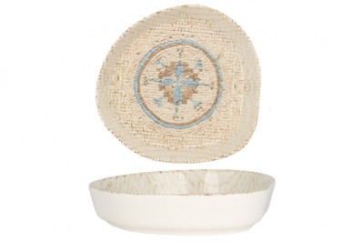 Rinart Farfurie ad&amp;acirc;ncă - Celest - Porţelan - 21 cm (900cc) - set de 6 foto