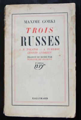 Maxim Gorki - Trois russes: Tolstoi, Cehov, Leonid Andreev foto