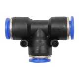 Mufa rapida T M10 din plastic pentru furtun, conectare rapida pneumatica