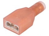 Terminal Plat Crimpat pe Cablu 6.3mm Mamă 0.3-0.75mm2, TE Connectivity