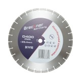 Disc diamantat segmentat 400x25.4mm, segment 10mm pentru beton armat, pavele, boltari, piatra dura Breckner Germany