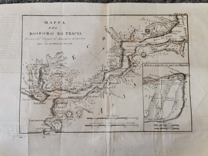 Harta veche - Bosfor Tracia