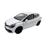 Macheta Renault Clio RS alb Welly 1:34 replica metal usi deschise cu resort