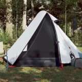 VidaXL Cort de camping 2 persoane, alb, 267x154x117 cm, tafta 185T