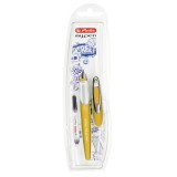 Stilou My.Pen penita M galben mustar/alb - blister, Herlitz