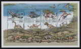 COMORES 1999 FAUNA ANIMALE PREISTORICE DINOZAURI, Nestampilat