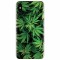 Husa silicon pentru Apple Iphone XS Max, Green Leaf Pattern