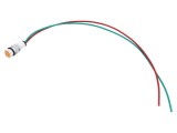 Lampă de control LED convex portocalie 24VDC 24VAC &Oslash;10mm POLAM-ELTA