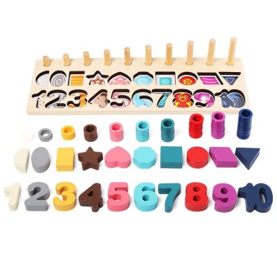 Joc educativ din lemn foto