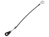 Cablu de asigurare ELESA+GANTER Otel Inoxidabil PVC Negru 200mm GN 111.2-200-14-B-SW