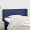 vidaXL Tăblie de pat cu aripioare albastru 103x16x78/88 cm textil 3118484