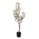 Cumpara ieftin Magnolie alba artificiala in ghiveci 20x15x120 cm