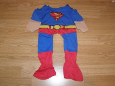 costum carnaval serbare superman pentru catei foto