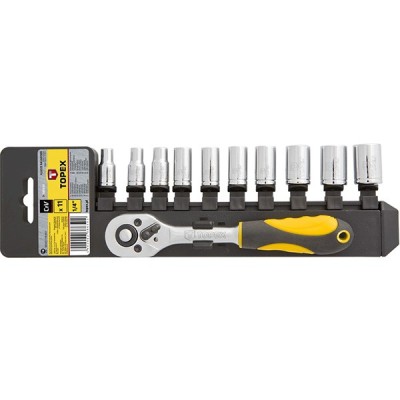 Set tubulare 1/4&amp;rdquo; topex 38D650 HardWork ToolsRange foto