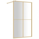 Cumpara ieftin Paravan de dus walk-in auriu 115x195 cm sticla ESG transparenta