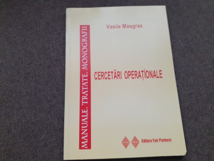 VASILE MASGRAS Cercetari operationale 2004