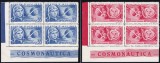 ROMANIA 1963 LP 563 COSMONAUTICA VOSTOK 5 SI 6 BLOCURI DE 4 TIMBRE MNH