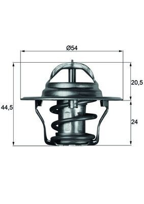 MAHLE TX 4 83D termostat,lichid racire foto
