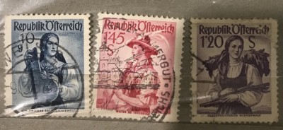 (STR2) Timbre serii Straine Uzuale Austria foto