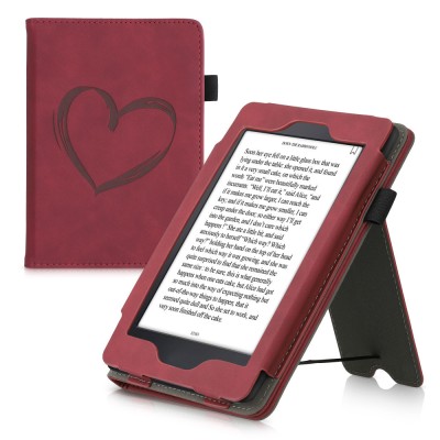 Husa pentru Kindle Paperwhite 7, Piele ecologica, Rosu, kwmobile, 55675.02 foto