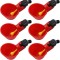 Set 6 adapatori pentru pasari, longziming, Plastic, Rosu